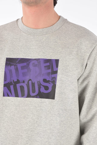 crew-neck S-GIRK-K31 sweatshirt with front print