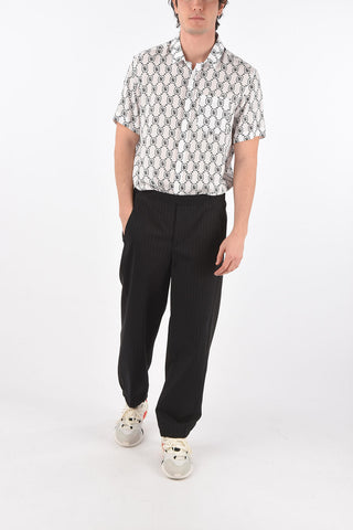  easy fit pants with pinstriped detail on the front 