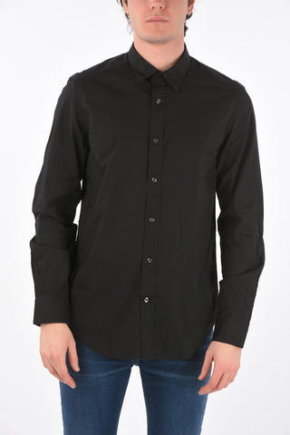  spread collar R-BOULDER slim fit shirt