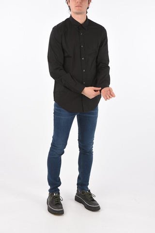 spread collar R-BOULDER slim fit shirt