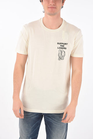 crew-neck T-DORYMO-A1 t-shirt with embroidery support the losers