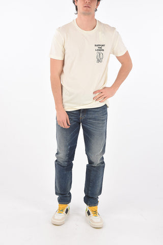 crew-neck T-DORYMO-A1 t-shirt with embroidery support the losers