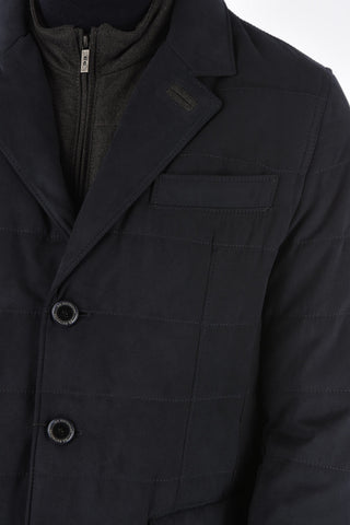 CC COLLECTION Faux Suede Padded Blazer