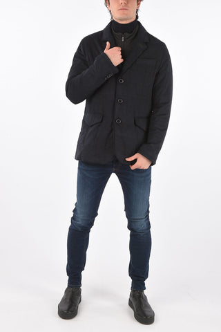 CC COLLECTION Faux Suede Padded Blazer