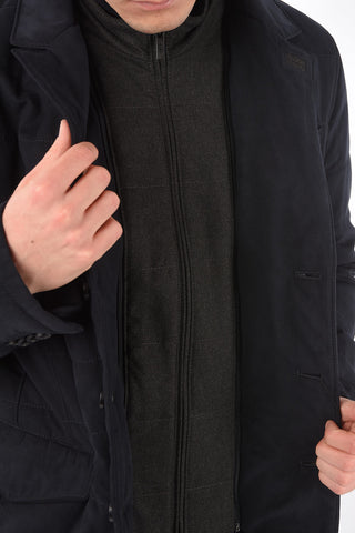 CC COLLECTION Faux Suede Padded Blazer