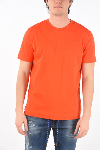 solid color cotton T-DIAMANTIK-NEW2 crew-neck t-shirt