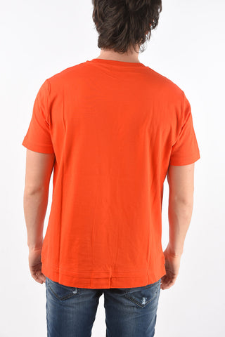 solid color cotton T-DIAMANTIK-NEW2 crew-neck t-shirt