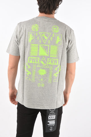 t-shirt girocollo T-JUST-SLITS-X84 stampata sul retro