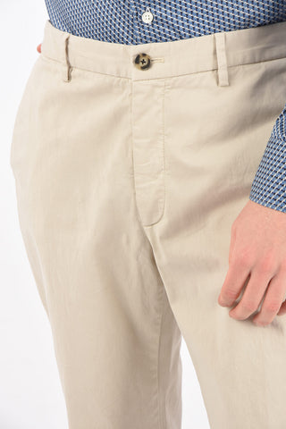 ZZEGNA mid waist belt lops trousers
