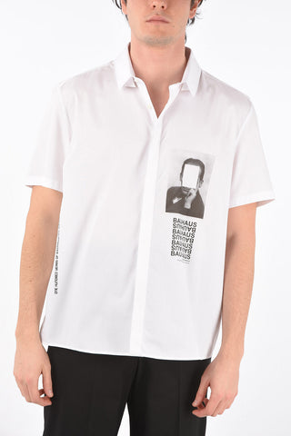 printed BAUHAUS shirt with spread collar