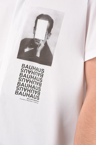 printed BAUHAUS shirt with spread collar