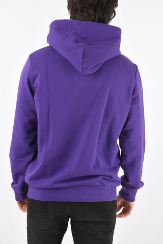 printed S-GIRK-HOOD-CUTY sweatshirt with maxi patch pocket