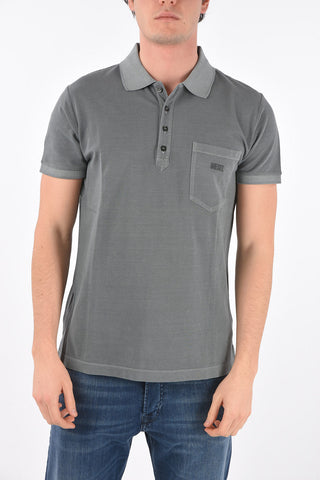 pique' 4 buttons T-KAL-2 polo shirt with breast pocket