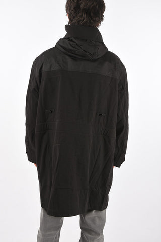 maxi jacket  J-LOTTA with nylon twill hood