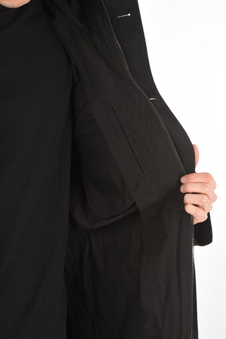 maxi jacket  J-LOTTA with nylon twill hood