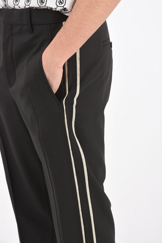 pantalone slim fit a vita regolare