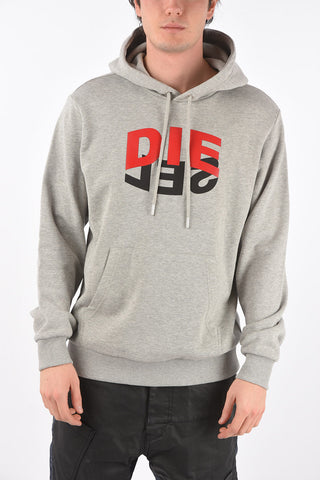 logo printed S-GIRK-HOOD-N1 sweatshirt with hood