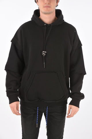 Solid Color S-UBBER-A1 sweatshirt with hood