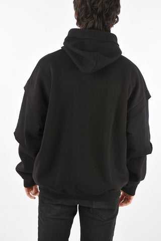 Solid Color S-UBBER-A1 sweatshirt with hood