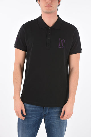 pique' 4 buttons T-SKATT-A1 polo shirt with embroidery