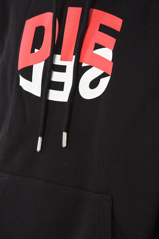 sweatshirt S-GIRK-HOOD-N1 with front logo print