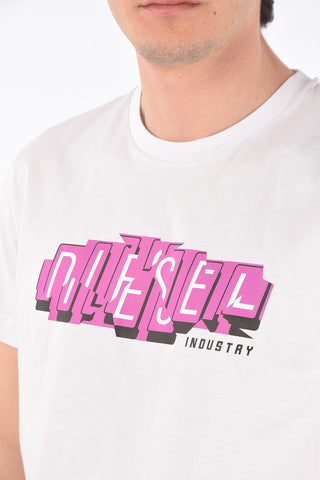 t-shirt T-DIEGOS-E32 con stampa logo