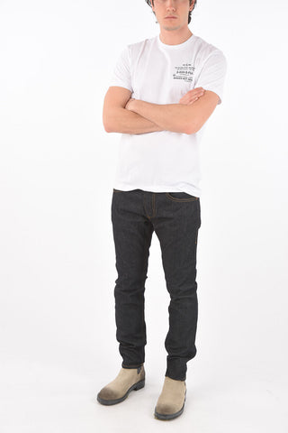 two-tone printed T-DIEGOS-X44 crew-neck t-shirt