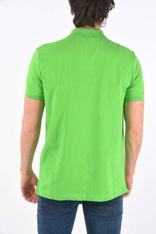 pique' 3 buttons T-HARRY polo shirt with half zip