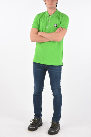 pique' 3 buttons T-HARRY polo shirt with half zip