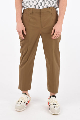 slim fit belt loops trousers