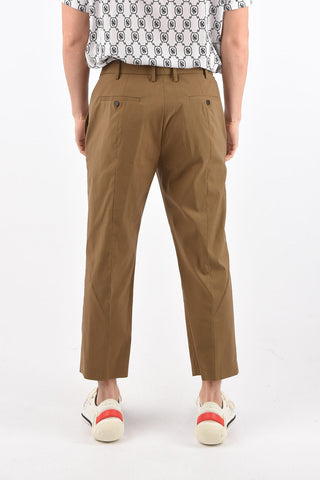 slim fit belt loops trousers