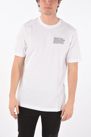 back printed cotton T-JUST-Y1 crew-neck t-shirt