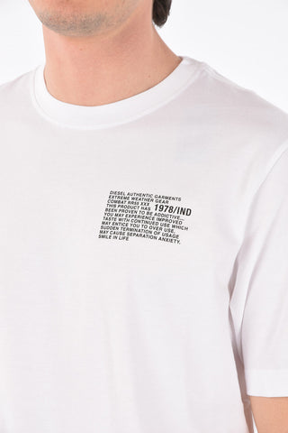 back printed cotton T-JUST-Y1 crew-neck t-shirt
