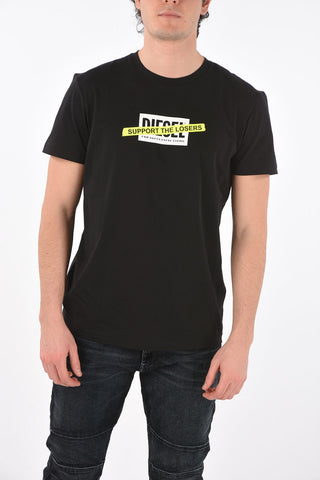 crew-neck T-DIEGOS-A3 t-shirt with front print