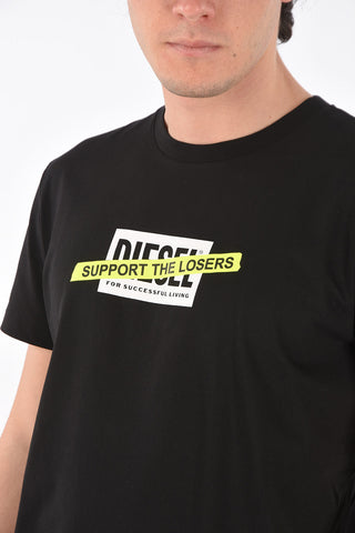 crew-neck T-DIEGOS-A3 t-shirt with front print