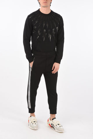 neoprene skinny fit jogger pants