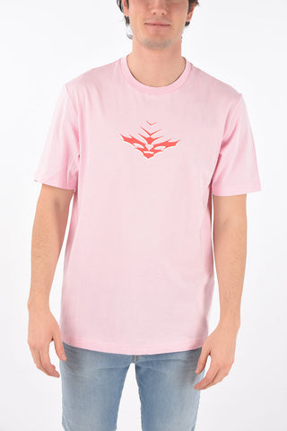 t-shirt T-JUST-E14 in cotone stampata sul retro