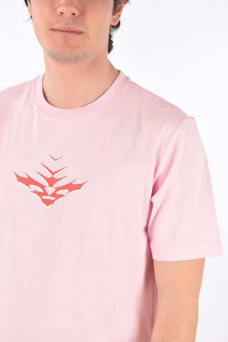 t-shirt T-JUST-E14 in cotone stampata sul retro