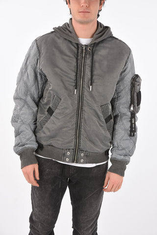 2 pockets hooded J-LAGASH bomber with zip closure