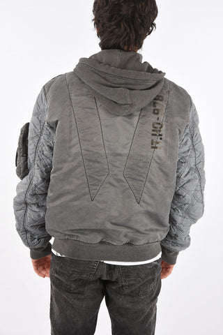 2 pockets hooded J-LAGASH bomber with zip closure