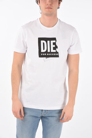 cotton T-DIEGOS-LAB crew-neck t-shirt with embroidery logo
