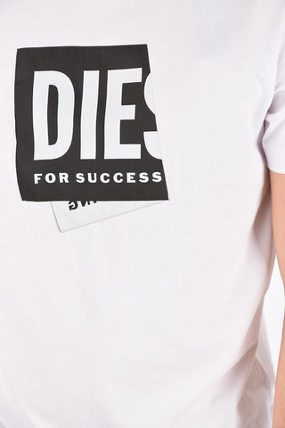 cotton T-DIEGOS-LAB crew-neck t-shirt with embroidery logo
