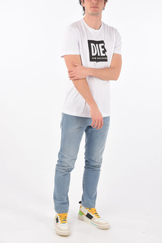 cotton T-DIEGOS-LAB crew-neck t-shirt with embroidery logo
