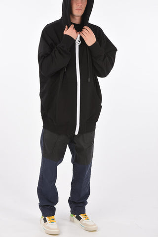 felpa S-ZYVER con maxi zip frontale e cappuccio