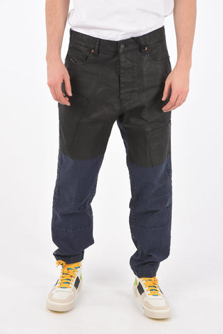 19cm cargo D-AZERR-SP-NE jogg jeans with coated cotton Upper Part L32