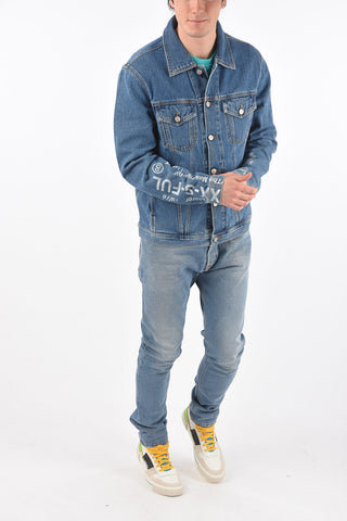 denim NHILL-SP2 jacket with print on the back