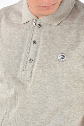 piquè cotton T-HART polo shirt with zip detail