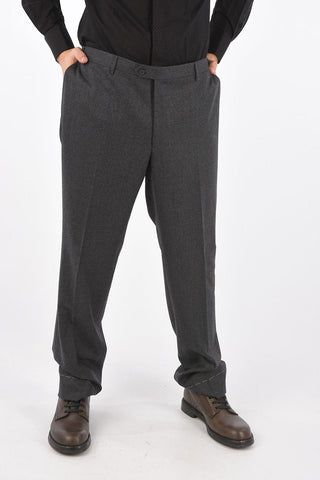 Virgin Wool LEADER Pants with Pleat