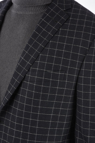 Blazer GATE a Quadri in Cotone e Lana Vergine
