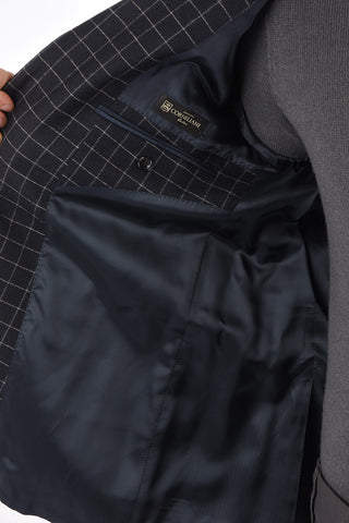 Blazer GATE a Quadri in Cotone e Lana Vergine
